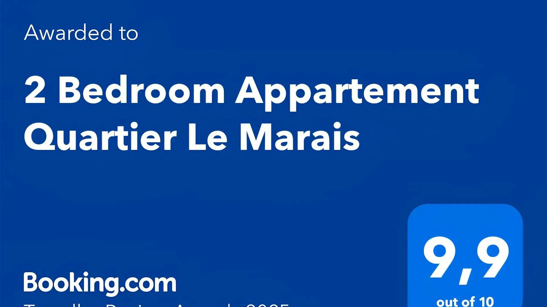 2 Bedroom Quartier Le Marais * Paris