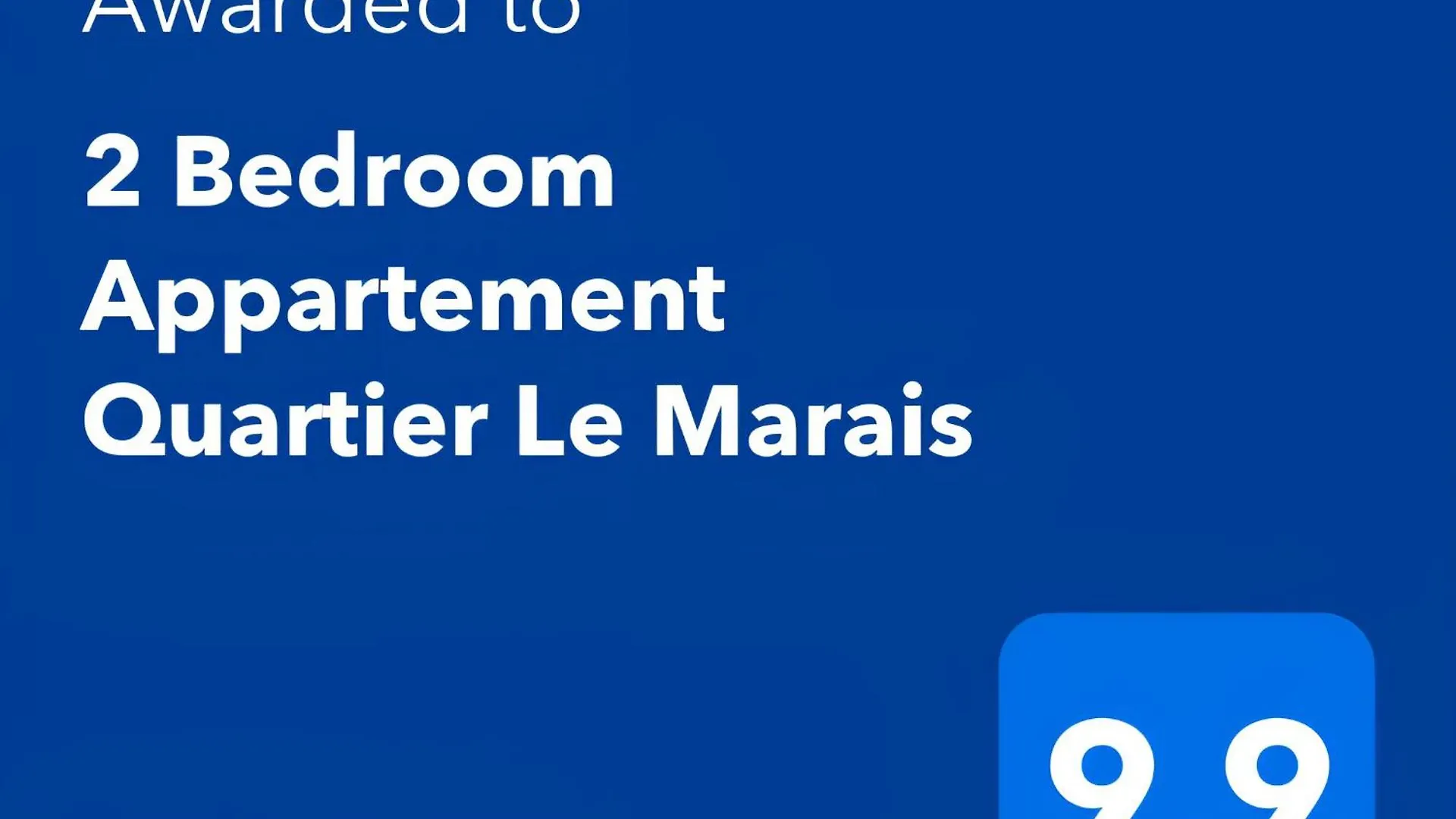 2 Bedroom Quartier Le Marais Apartment *